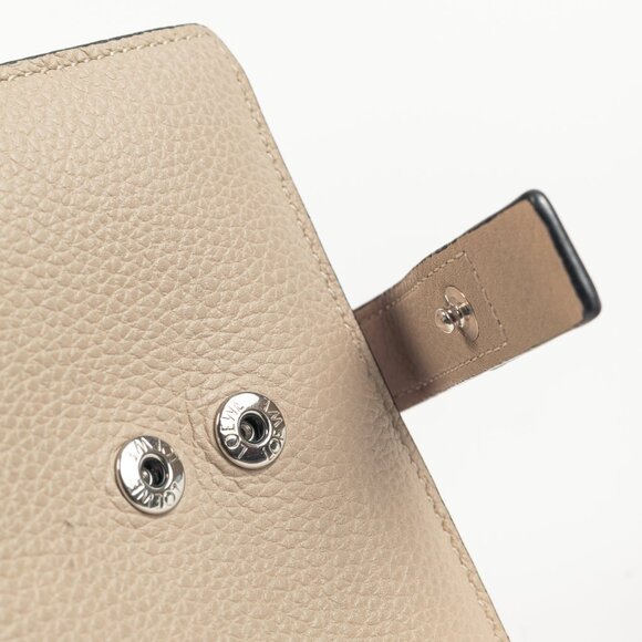 Loewe Light Oat & Honey Leather Compact Bifold Wallet - Picture 6 of 11